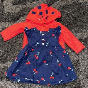 Carter’s Dress and sweater two piece baby girl